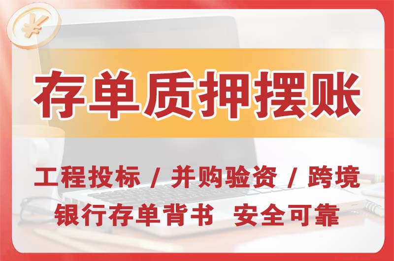 大安大额存单质押摆账